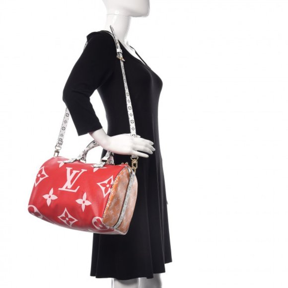 ❌SOLD❌ LOUIS VUITTON Monogram Giant red Speedy - Picture 15 of 16